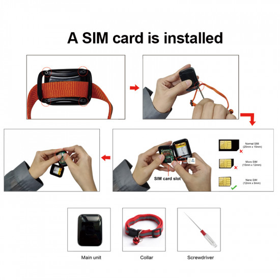 PT07 4G  Pet GPS Tracker SN11244