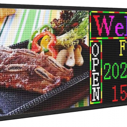  P5 Full color Water proof LED Display, Size:166x38x7.5 cm, Video, Text, Wi-Fi+USB, Resolution: 64*320 SN19823